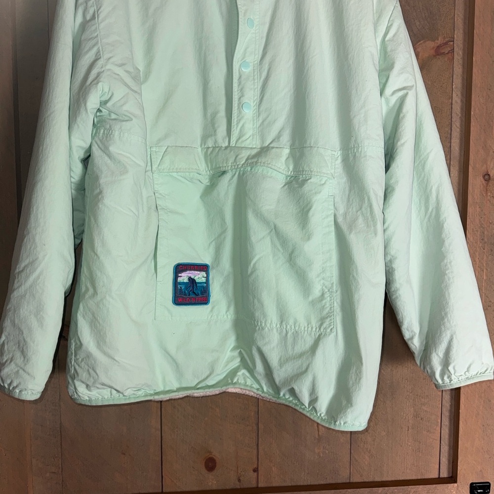 Chubbies reversible pullover jacket - mint green … - image 4